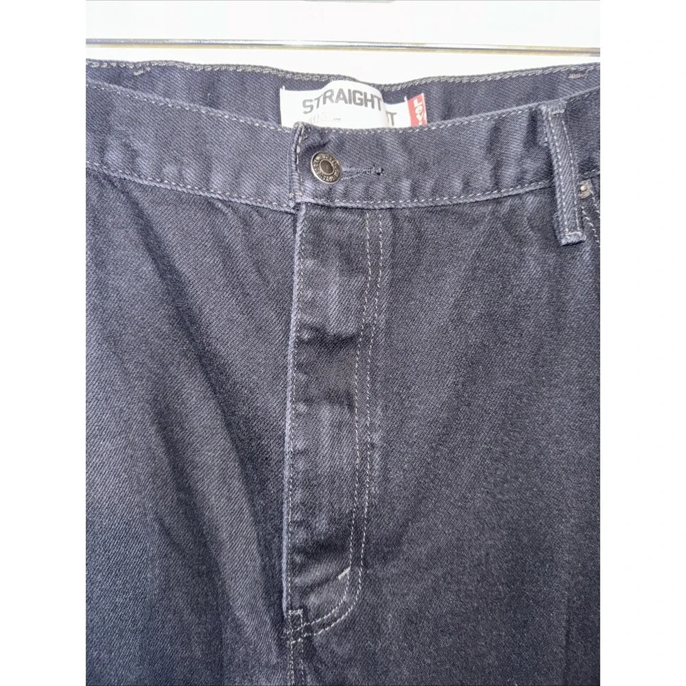 Levi's 505 Mens Black Jeans Size 42X32 Big&Tall Casual Work Wear